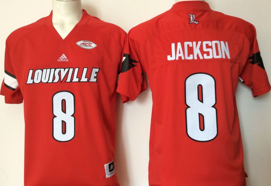 Men Louisville Cardinals #8 Jackson Orange 2025 NCAA Jersey